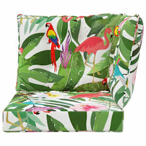 Venkovní polštář na pohovku Polyester pestrá 60 x 40 x 10 cm - obrázek 6