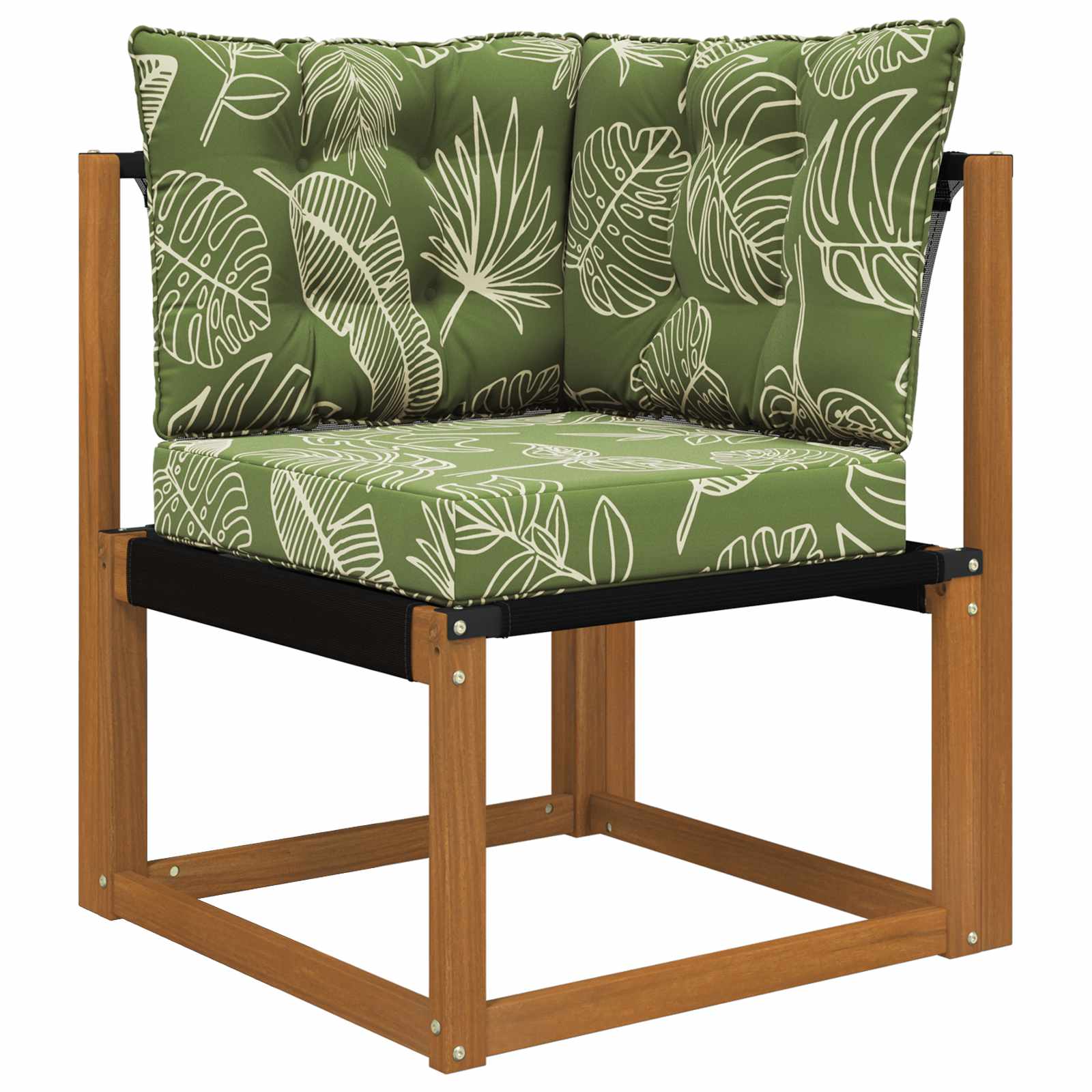 Thumbnail - vidaXL Sofakissen für draußen 3 pcs Blattdesign Polyester