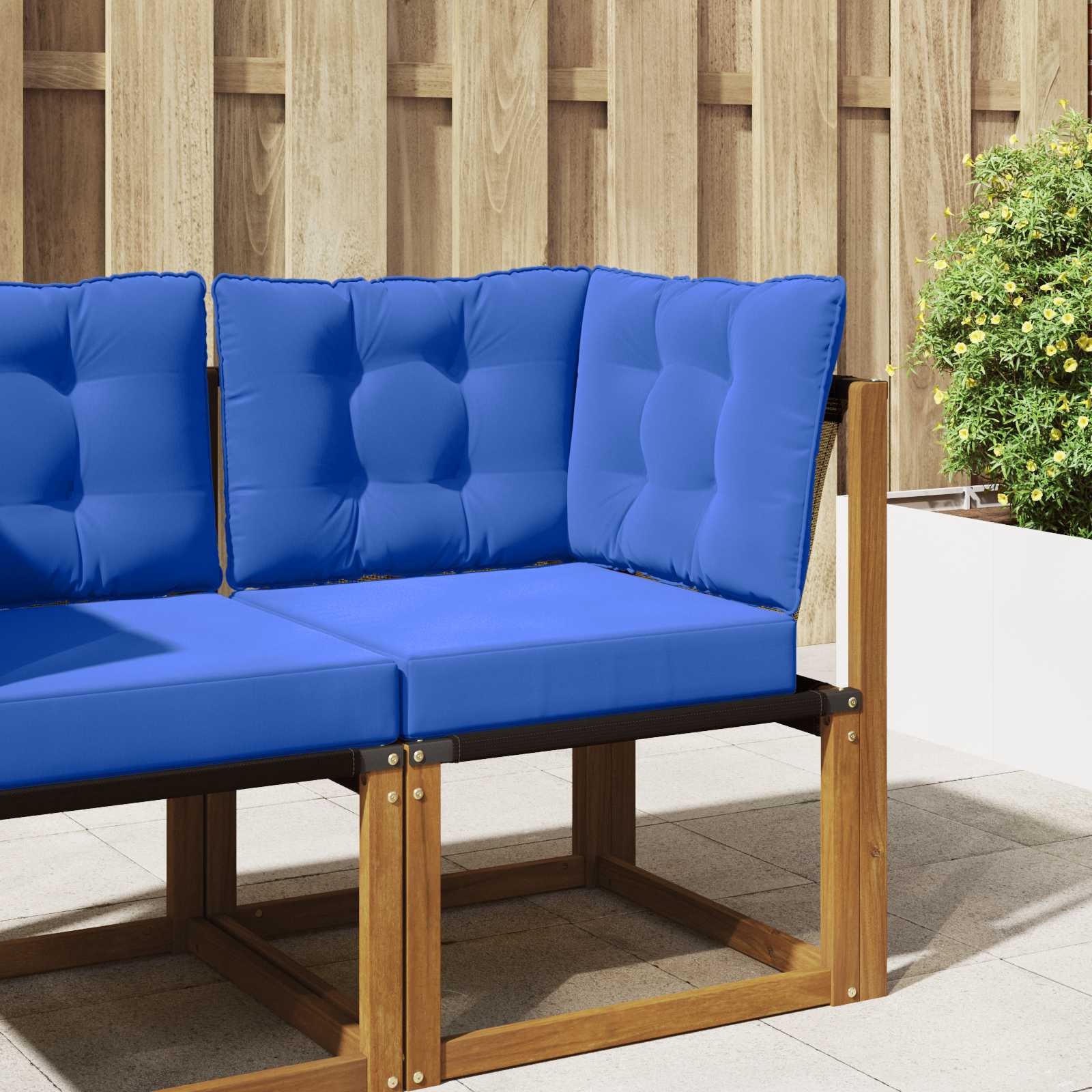 vidaXL Perna pentru canapea de exterior 3 pcs Turcoaz Poliester