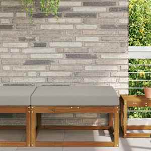 Zunanja blazina za kavč Siva 80 x 80 x 8 cm Poliester