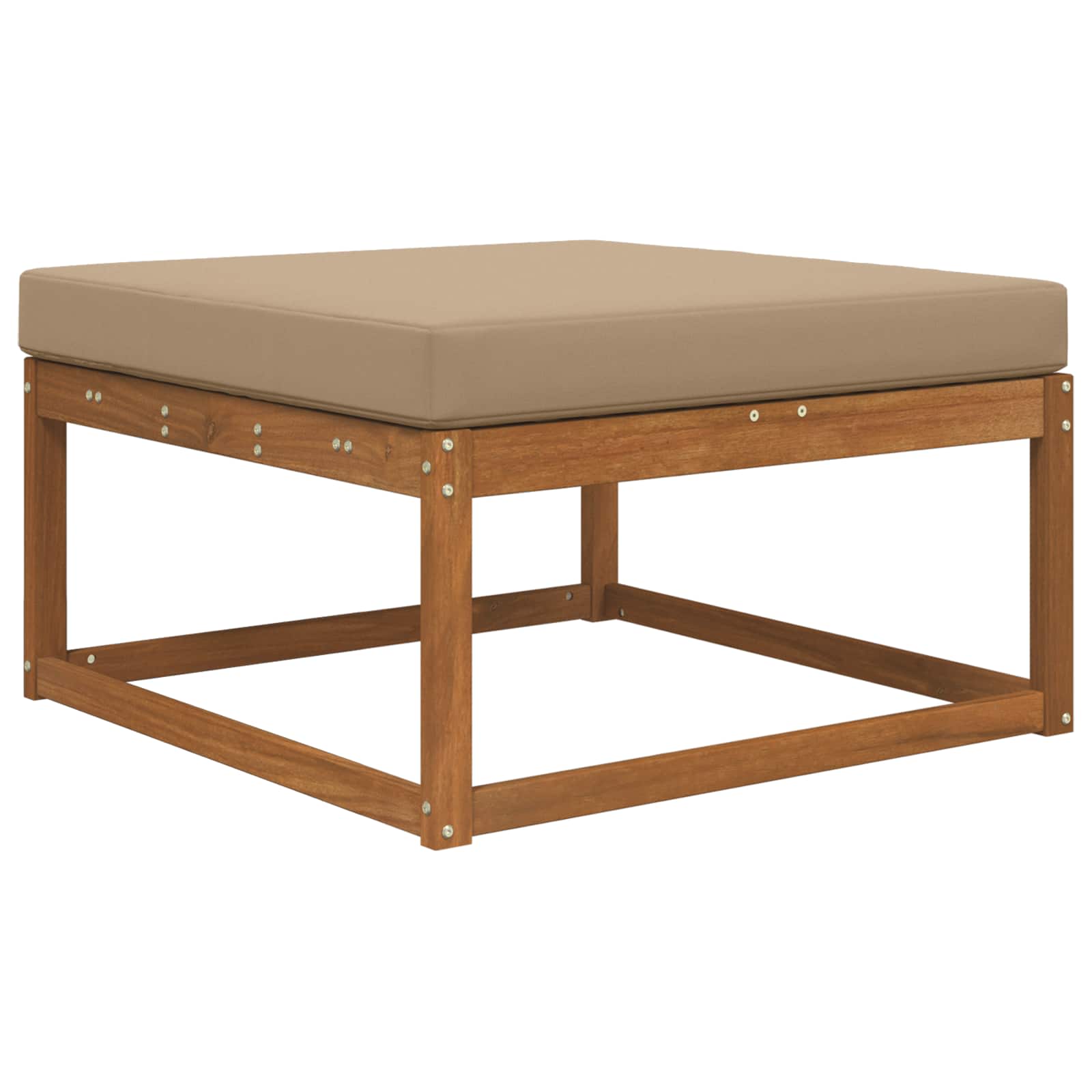 Buiten bankkussen Taupe 80 x 80 x 8 cm Polyester image 3