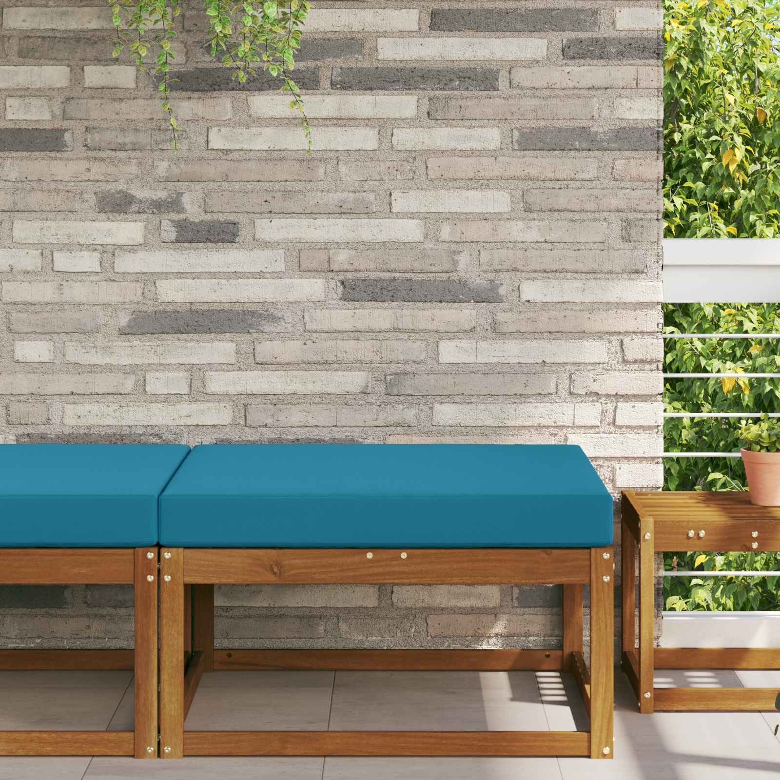 Buiten bankkussen Koninklijk Blauw 80 x 80 x 8 cm Polyester image 1