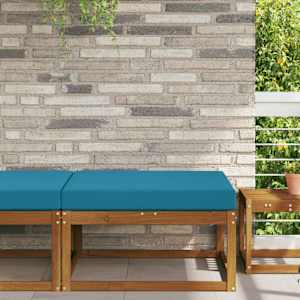 Zunanja blazina za kavč Kraljevo modra 80 x 80 x 8 cm Poliester