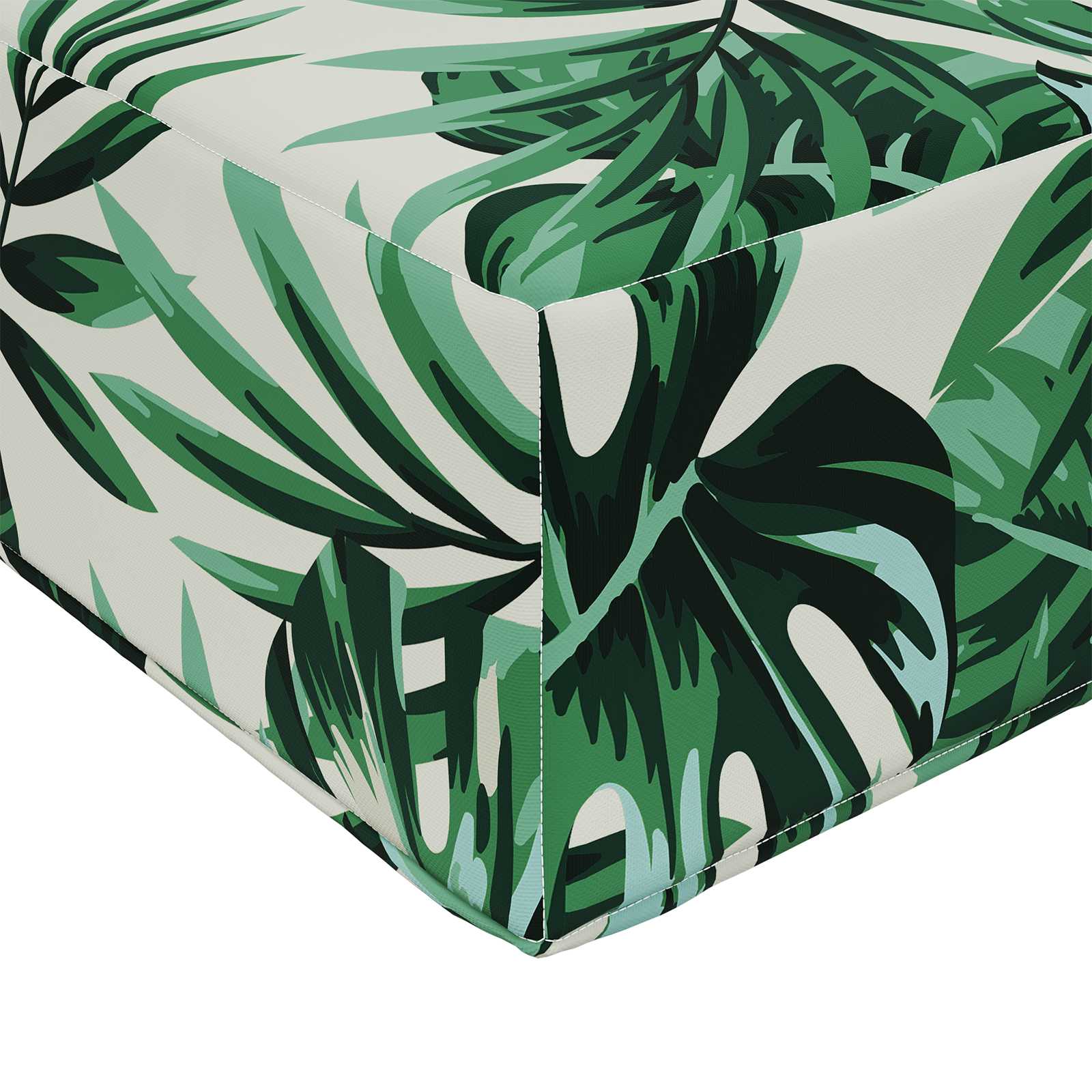 Buiten bankkussen Bladpatroon 80 x 80 x 8 cm Polyester image 6