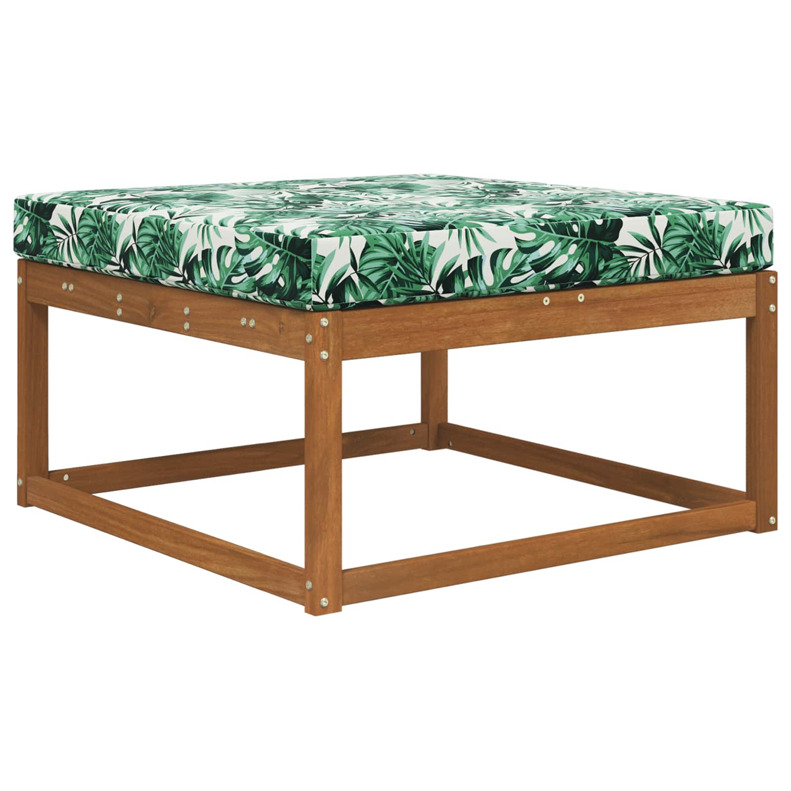 Buiten bankkussen Bladpatroon 80 x 80 x 8 cm Polyester image 3