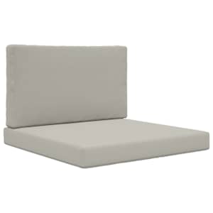 Venkovní polštář na pohovku 2 pcs Šedý Polyester - obrázek 2