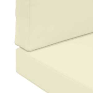 Venkovní polštář na pohovku 2 pcs Krémová Polyester - obrázek 9