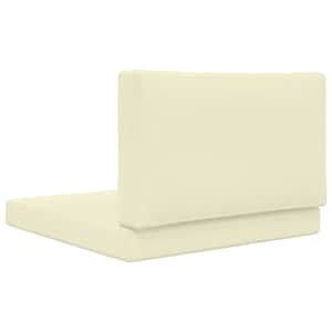 Venkovní polštář na pohovku 2 pcs Krémová Polyester - obrázek 7