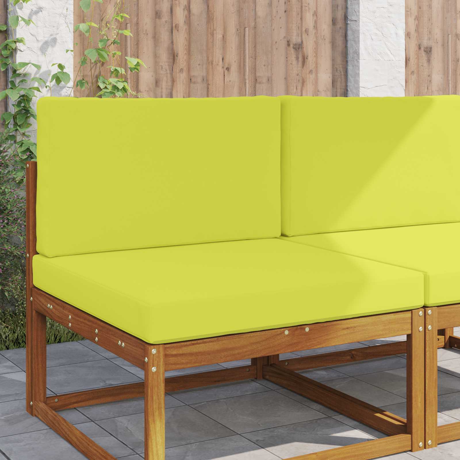 Buiten bankkussen 2 pcs Groen Polyester image 1