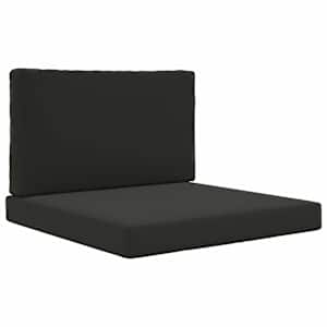 Venkovní polštář na pohovku 2 pcs Černý Polyester - obrázek 2