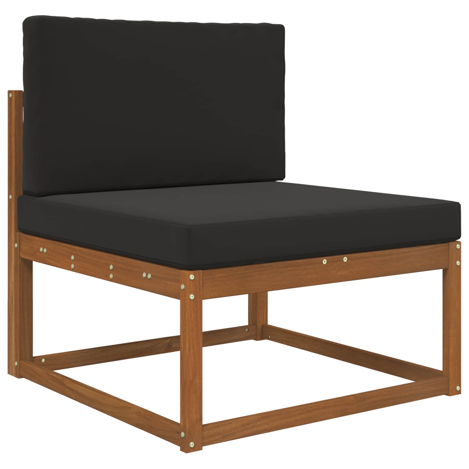 Buiten bankkussen 2 pcs Zwart Polyester image 3