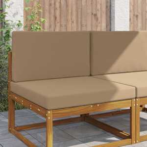 Zunanja blazina za kavč 2 pcs Taupe Poliester