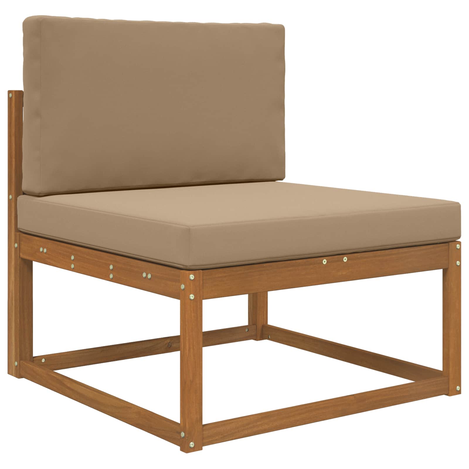 Buiten bankkussen 2 pcs Taupe Polyester image 3