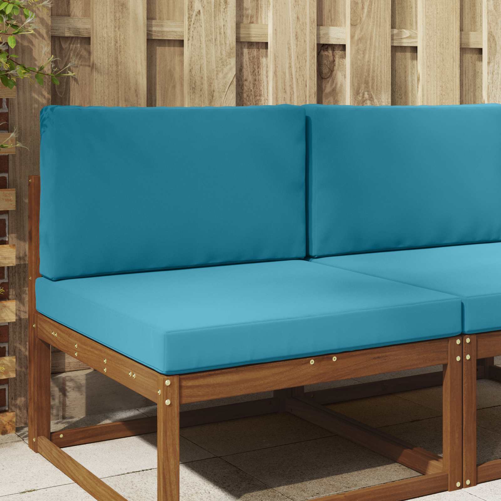 Buiten bankkussen 2 pcs Koninklijk Blauw Polyester image 1