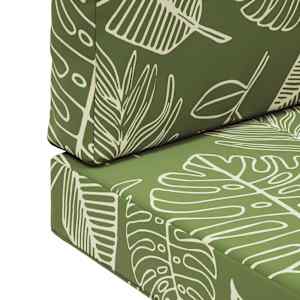 Venkovní polštář na pohovku 2 pcs Listový design Polyester - obrázek 9
