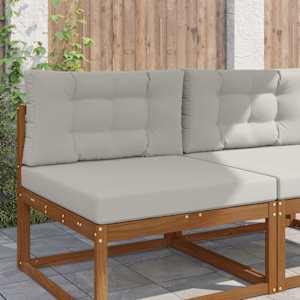 Zunanja blazina za kavč 2 pcs Siva Poliester