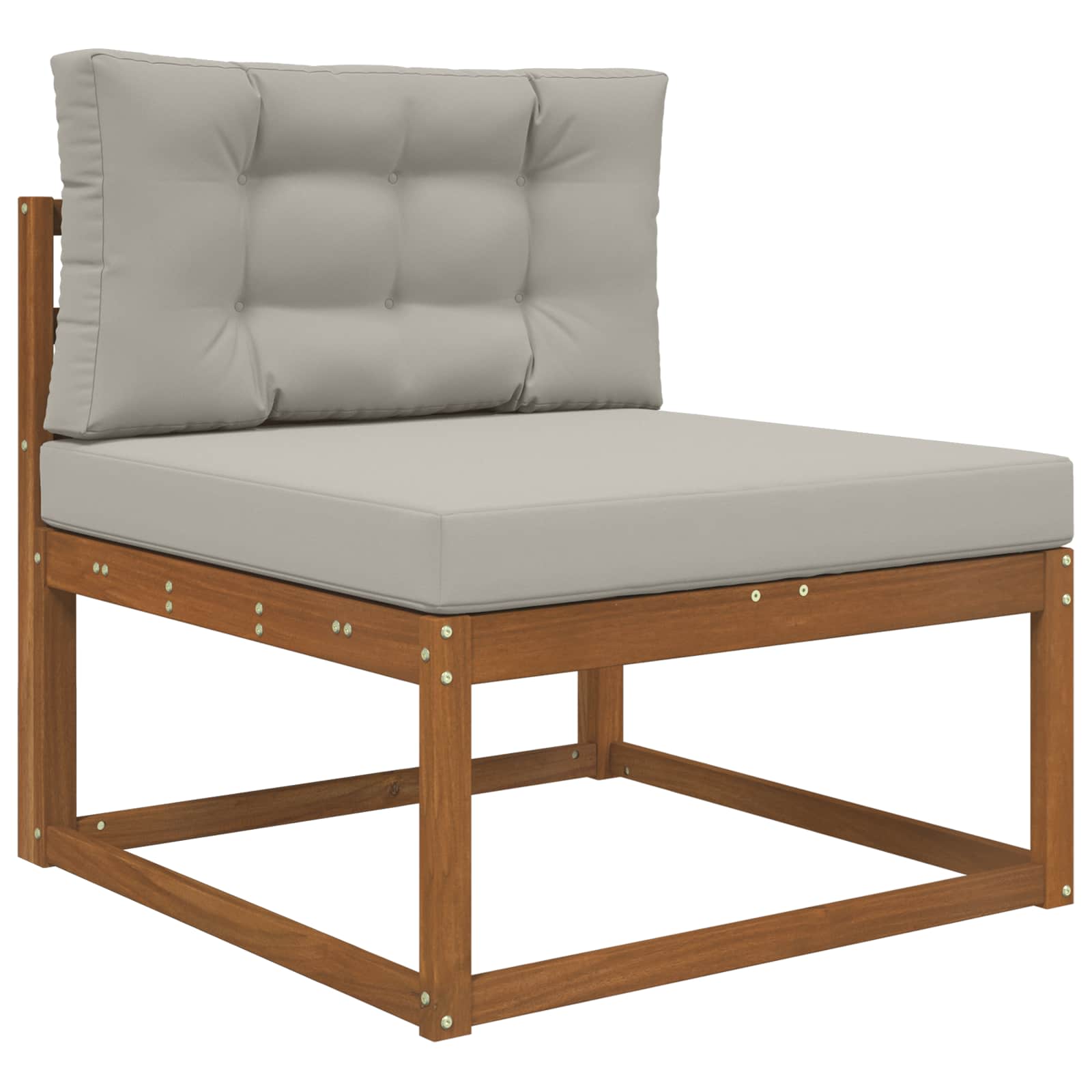 Buiten bankkussen 2 pcs Grijs Polyester image 3