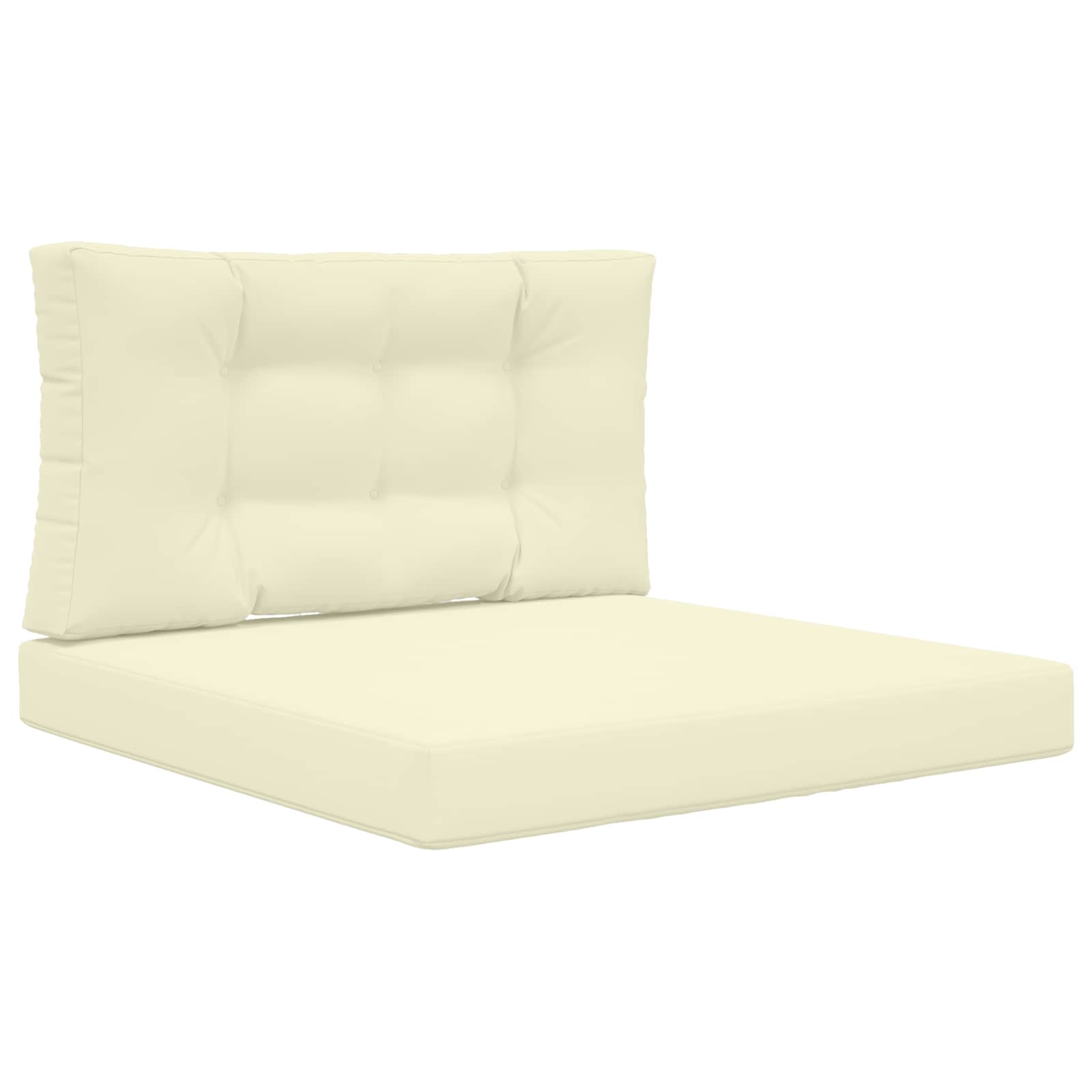 Buiten bankkussen 2 pcs Crème Polyester image 2