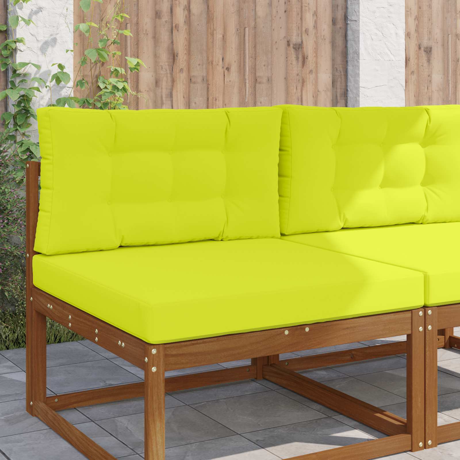 vidaXL Perna pentru canapea de exterior 2 pcs Verde Poliester