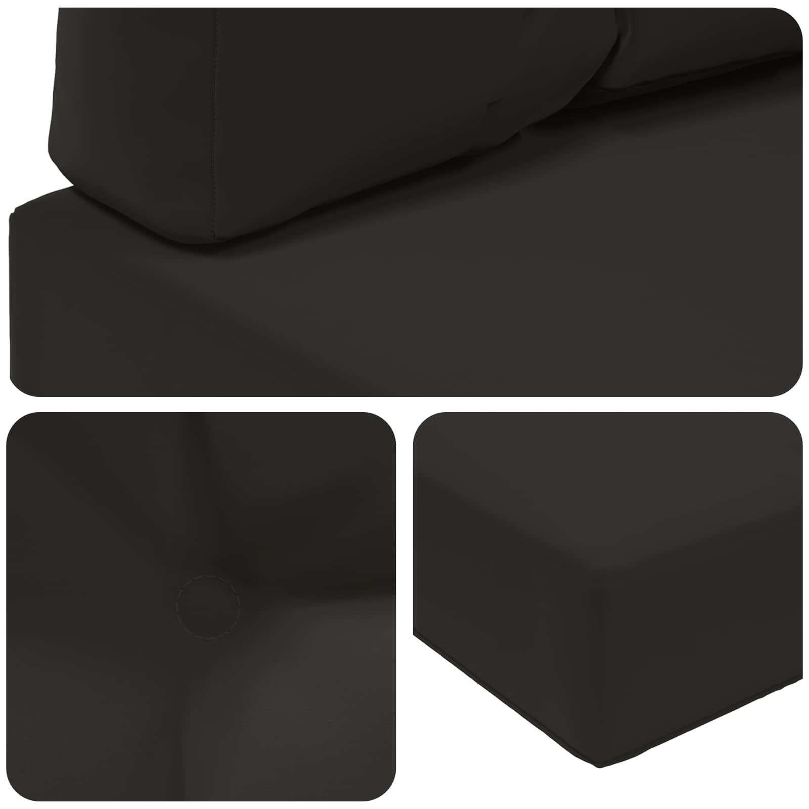 Buiten bankkussen 2 pcs Zwart Polyester image 8