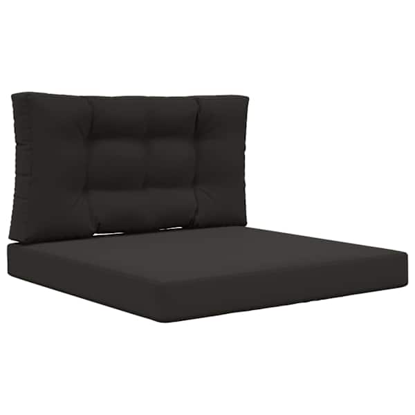 vidaXL V&auml;lim&ouml;&ouml;blitugi patja Pol&uuml;ester Must 80 x 80 cm