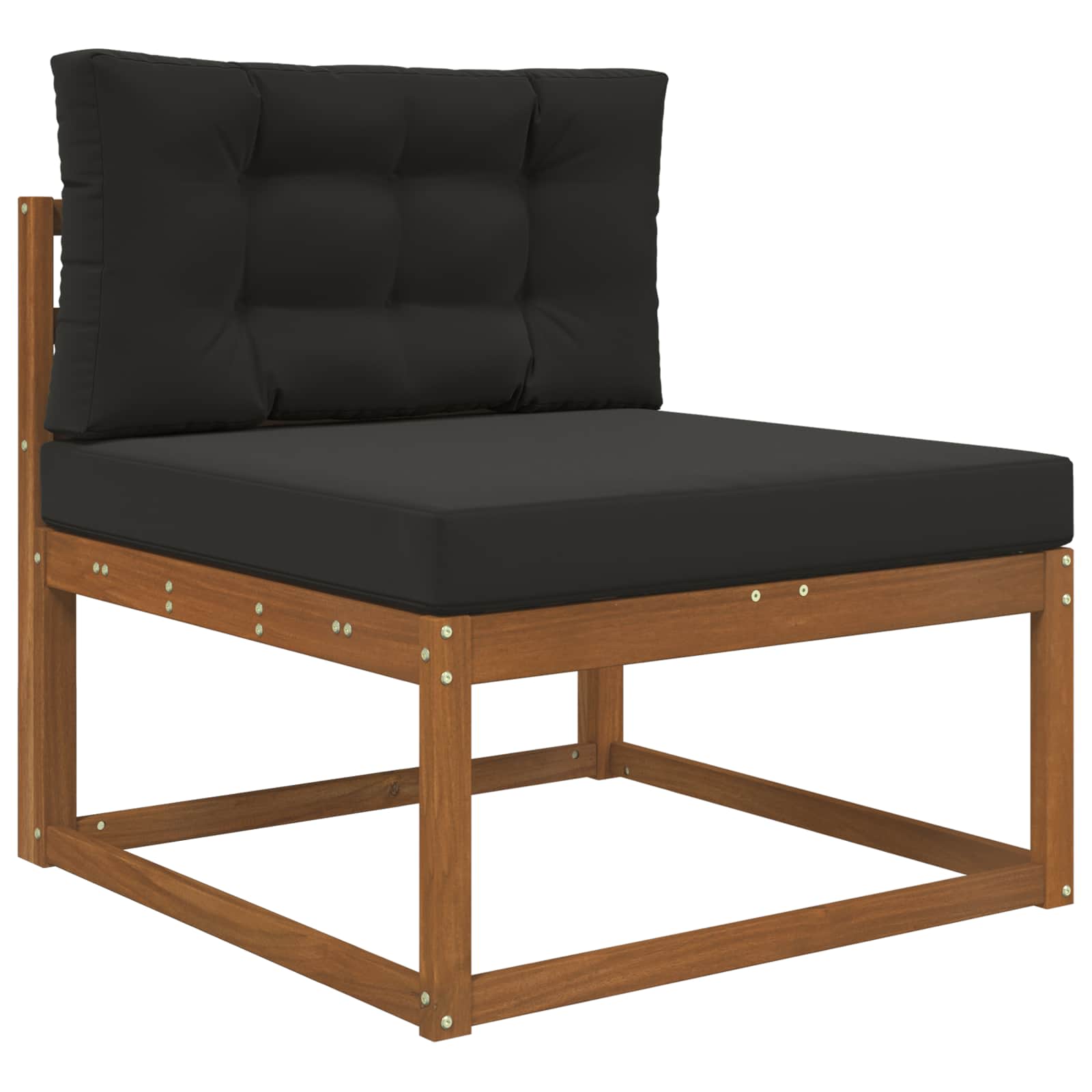 Buiten bankkussen 2 pcs Zwart Polyester image 3