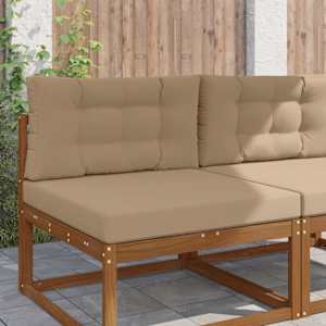 Zunanja blazina za kavč 2 pcs Taupe Poliester