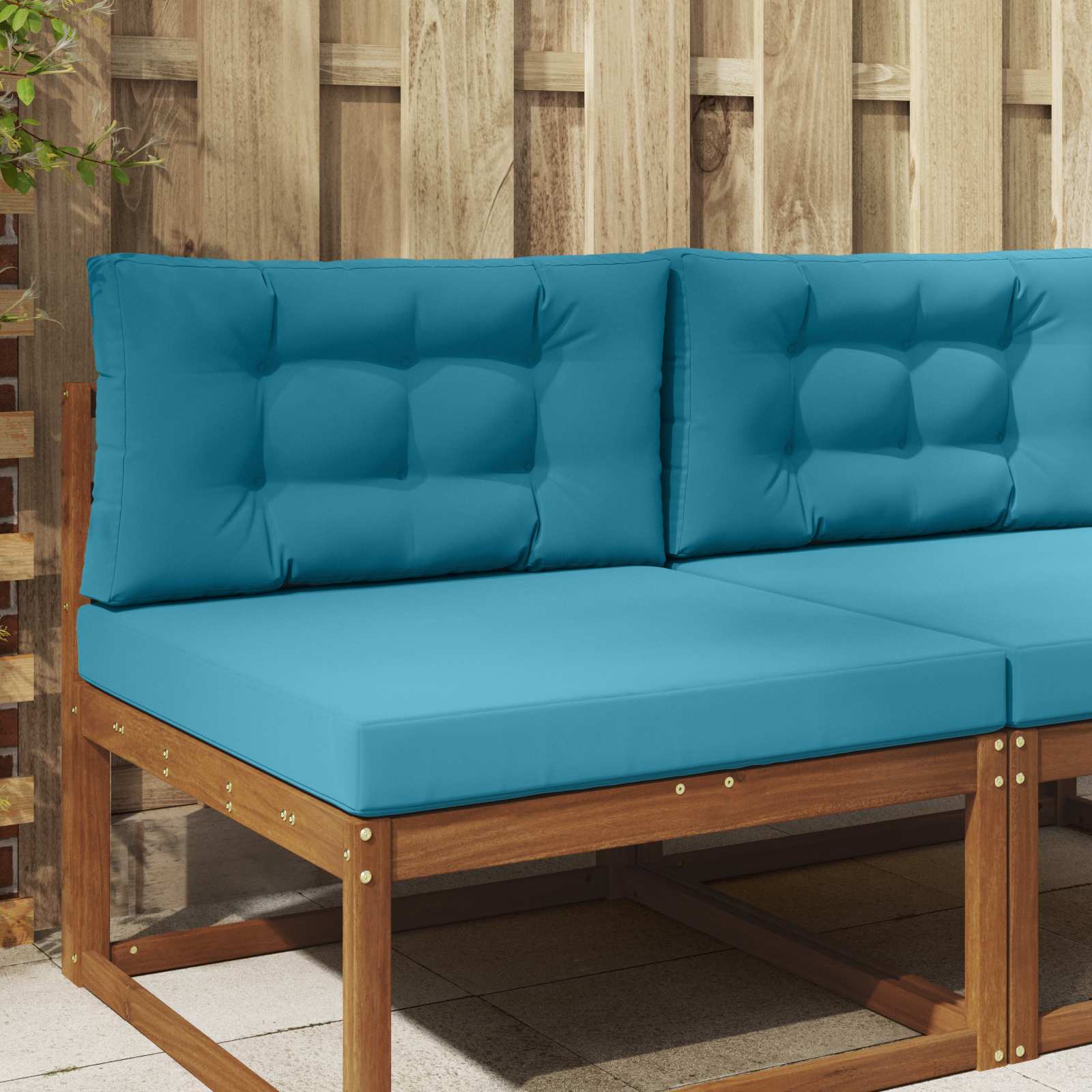 Buiten bankkussen 2 pcs Koninklijk Blauw Polyester image 1