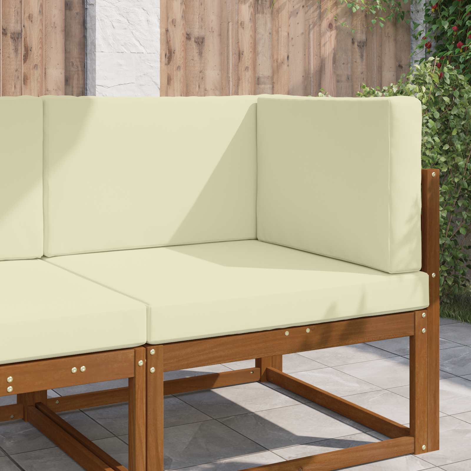 Buiten bankkussen 3 pcs Crème Polyester image 1