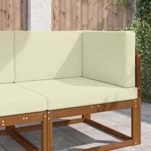 Zunanja blazina za kavč 3 pcs krema Poliester