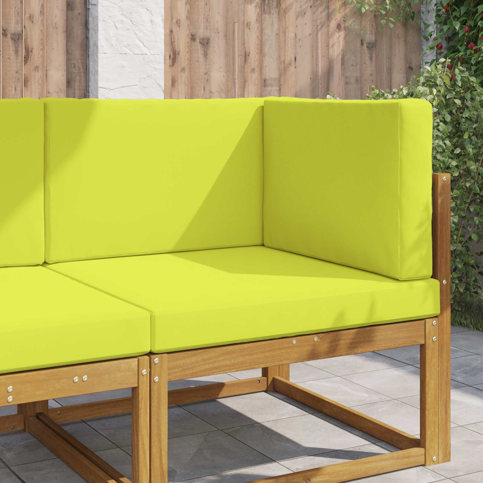 Buiten bankkussen 3 pcs Groen Polyester image 1