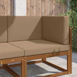 Zunanja blazina za kavč 3 pcs Taupe Poliester