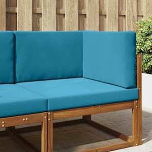 Zunanja blazina za kavč 3 pcs Kraljevo modra Poliester