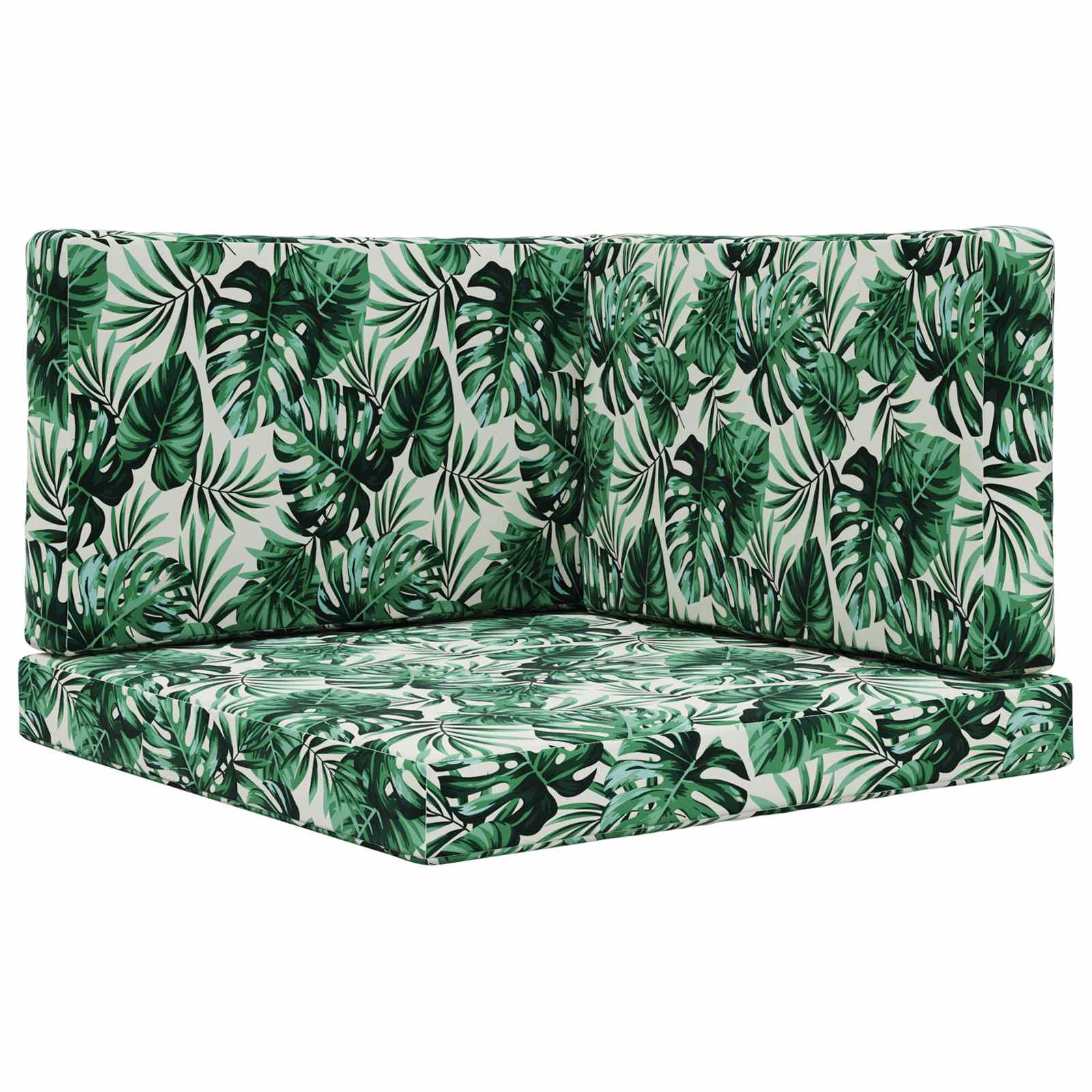 Buiten bankkussen 3 pcs Bladpatroon Polyester image 2