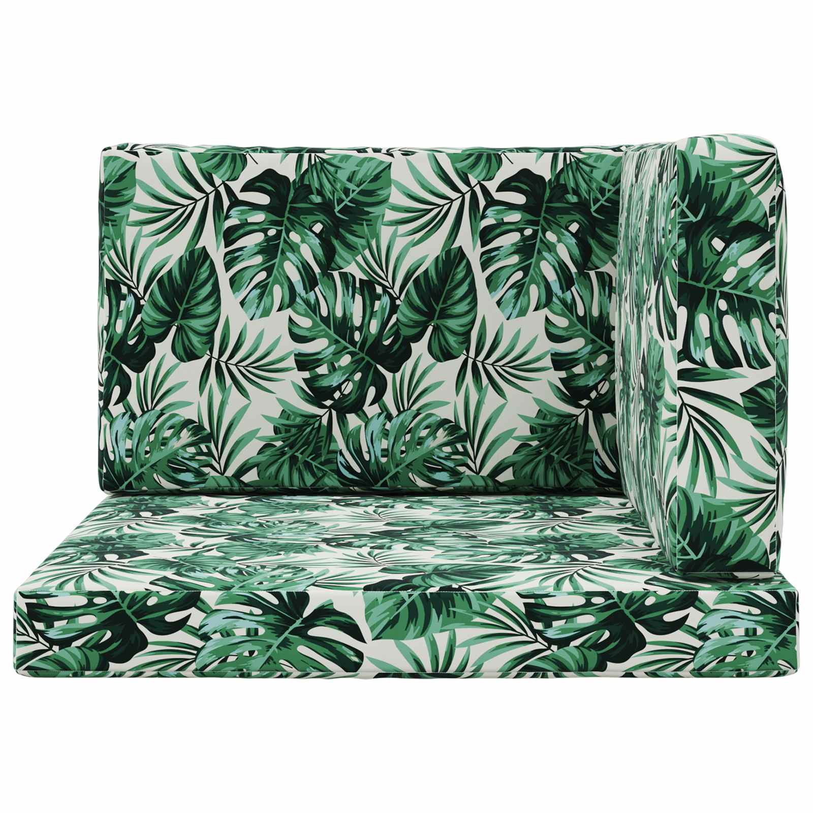 Buiten bankkussen 3 pcs Bladpatroon Polyester image 6