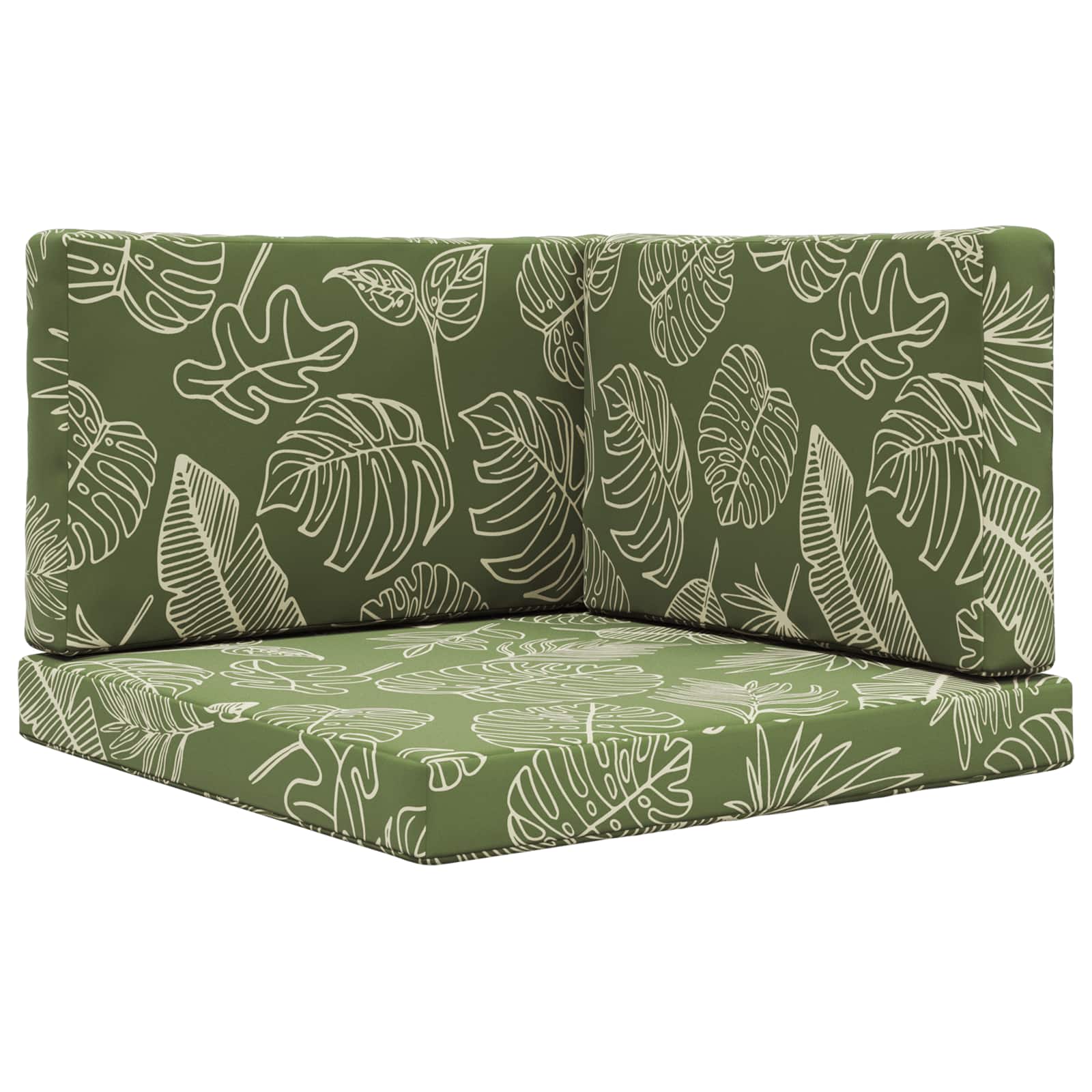 Buiten bankkussen 3 pcs Bladontwerp Polyester image 2