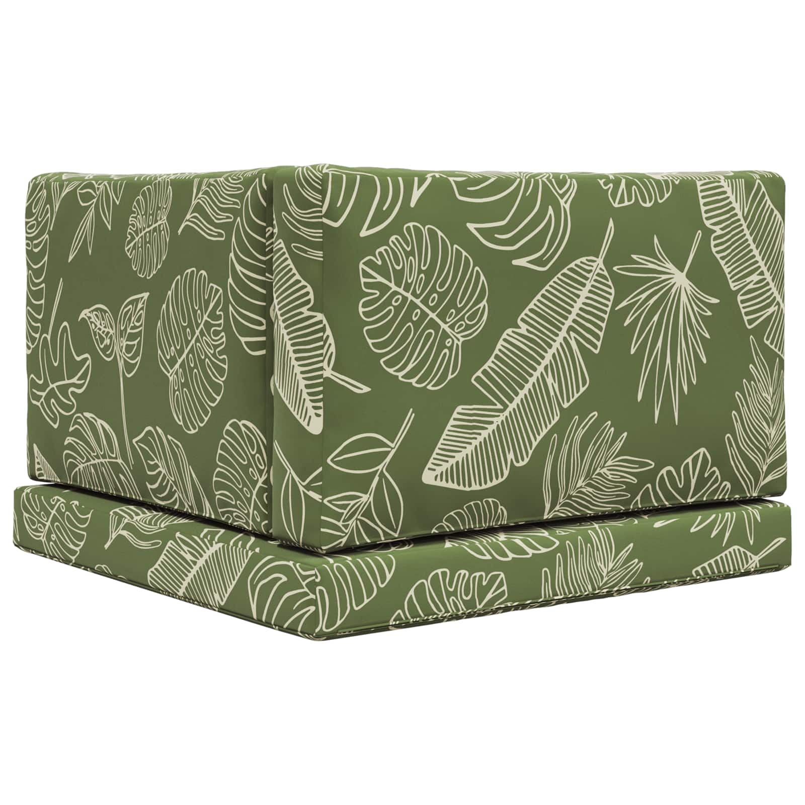 Buiten bankkussen 3 pcs Bladontwerp Polyester image 7