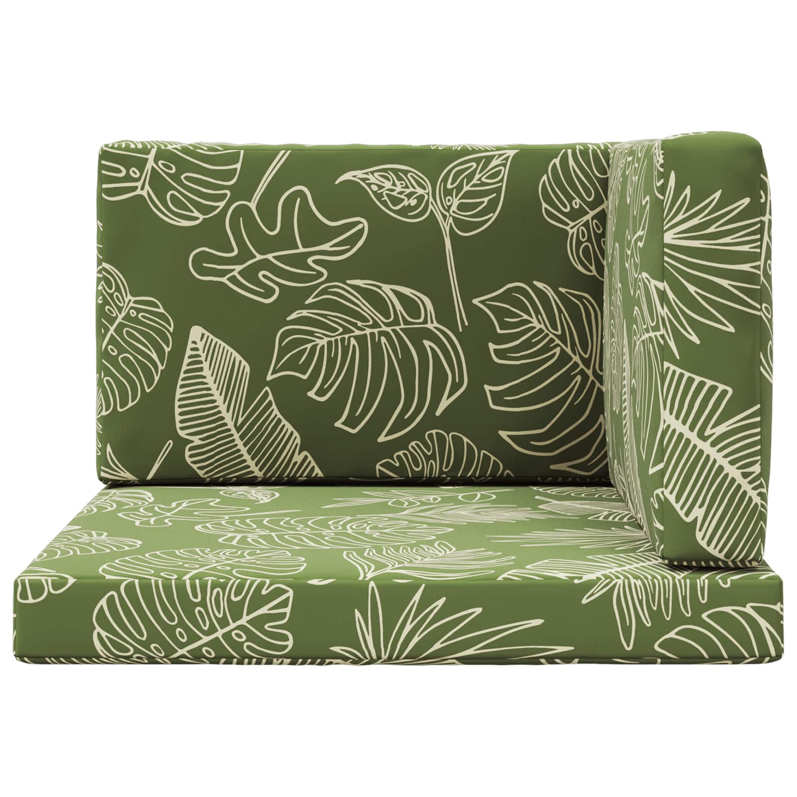 Buiten bankkussen 3 pcs Bladontwerp Polyester image 6