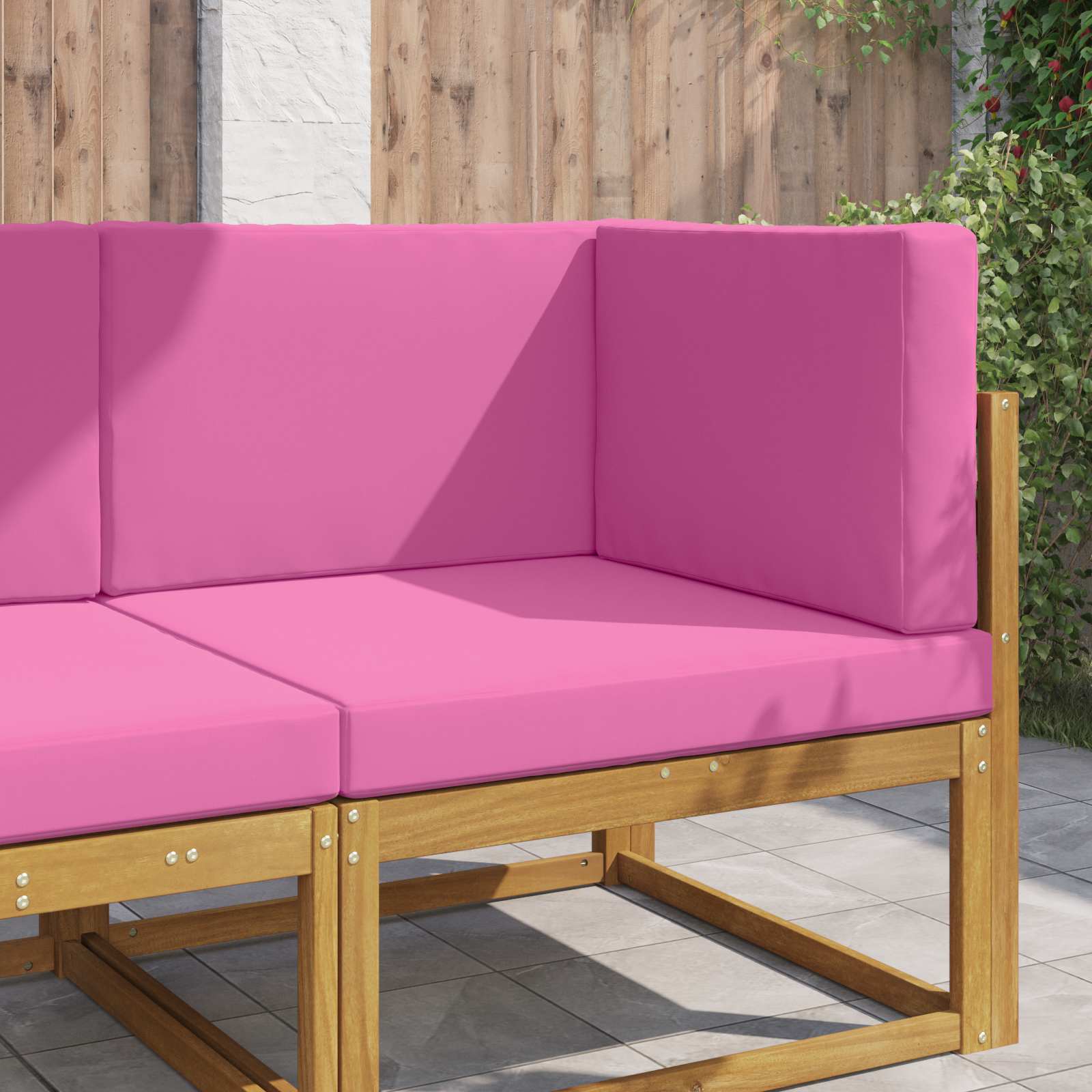 Buiten bankkussen 3 pcs Roze Polyester image 1