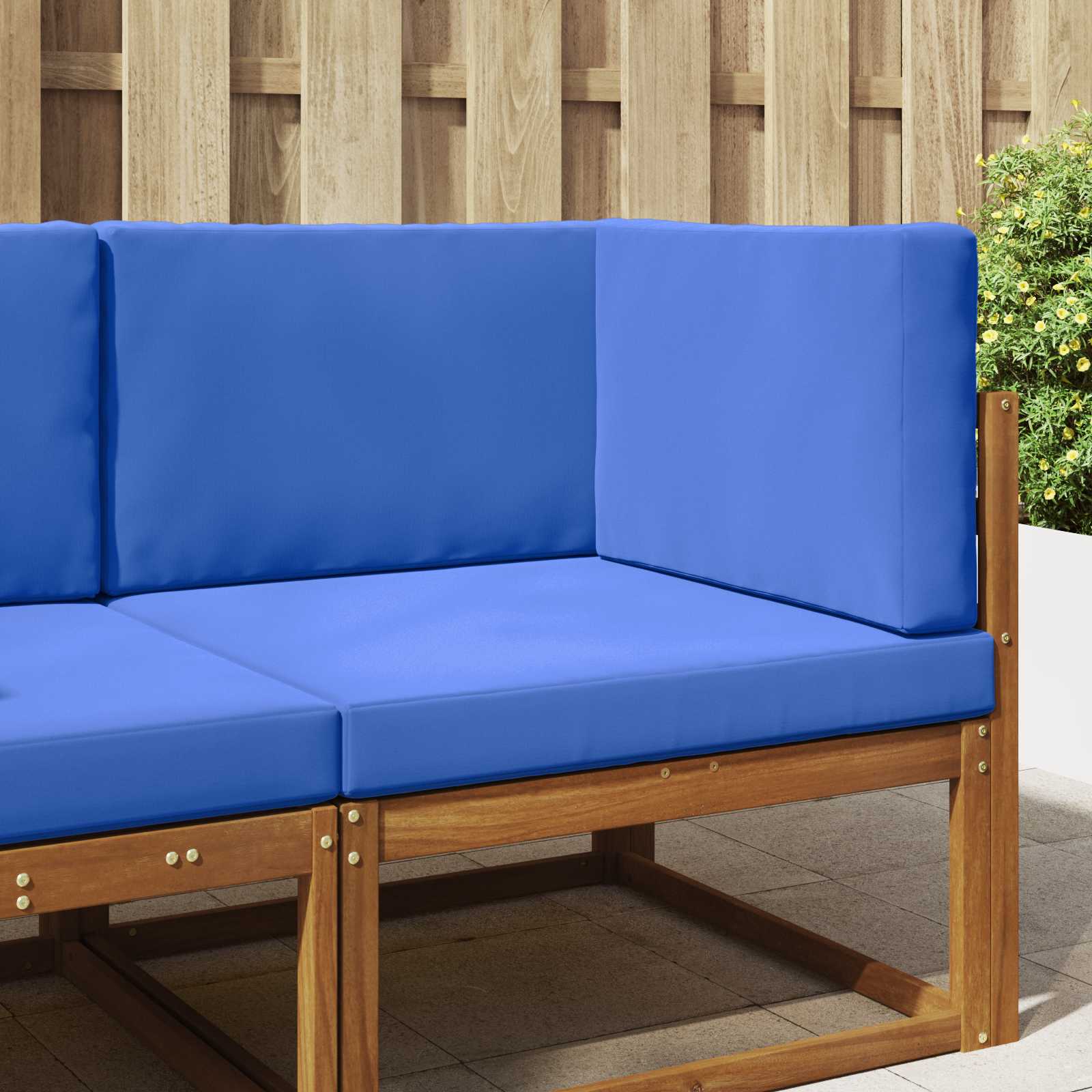 vidaXL Perna pentru canapea de exterior 3 pcs Turcoaz Poliester