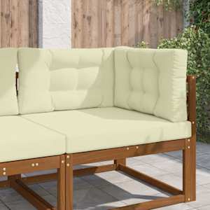 Zunanja blazina za kavč 3 pcs krema Poliester