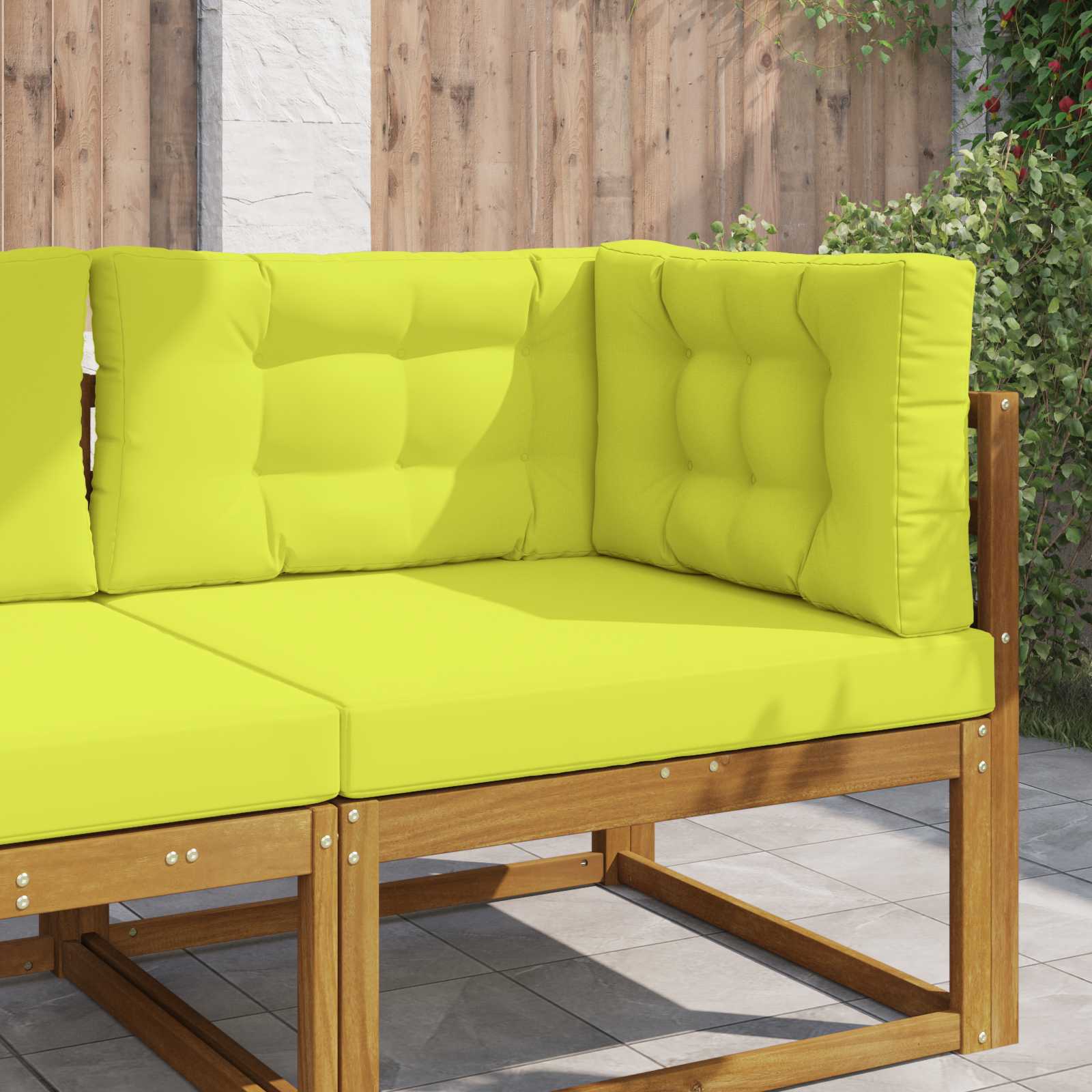 vidaXL Perna pentru canapea de exterior 3 pcs Verde Poliester