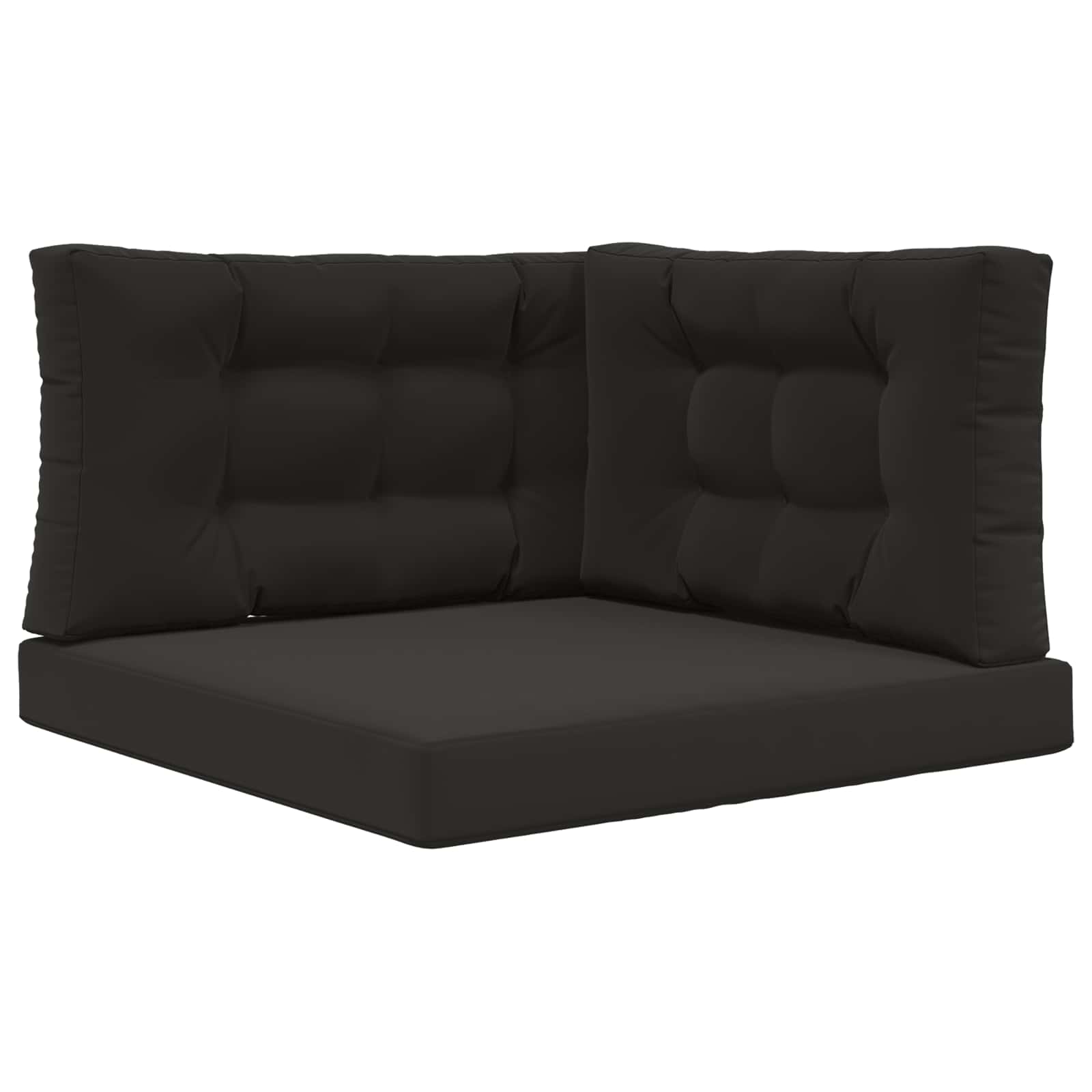 Buiten bankkussen 3 pcs Zwart Polyester image 2