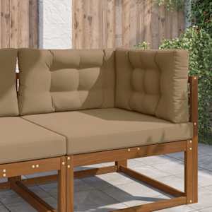 Zunanja blazina za kavč 3 pcs Taupe Poliester