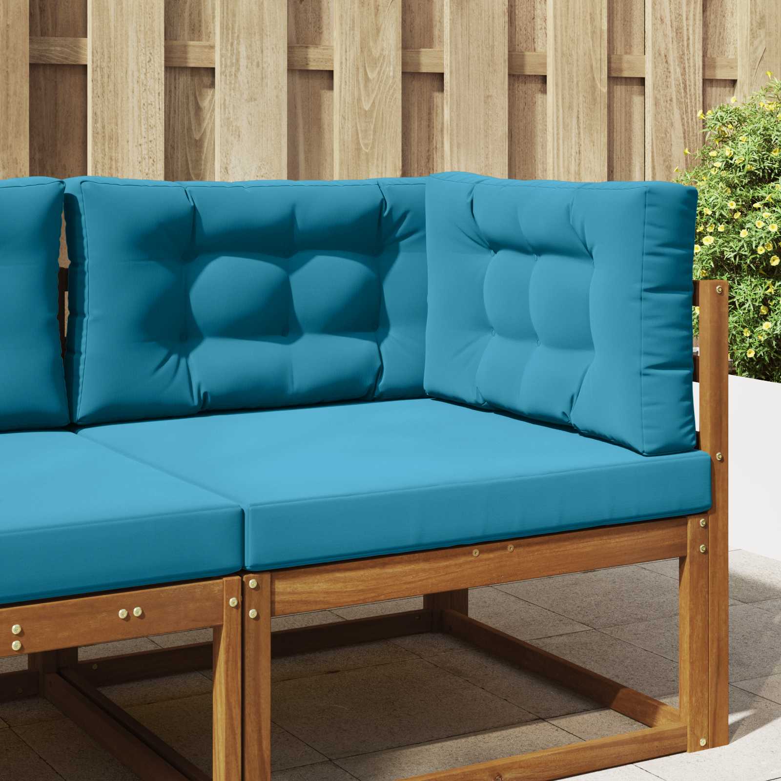 vidaXL Perna pentru canapea de exterior 3 pcs Albastru regal Poliester