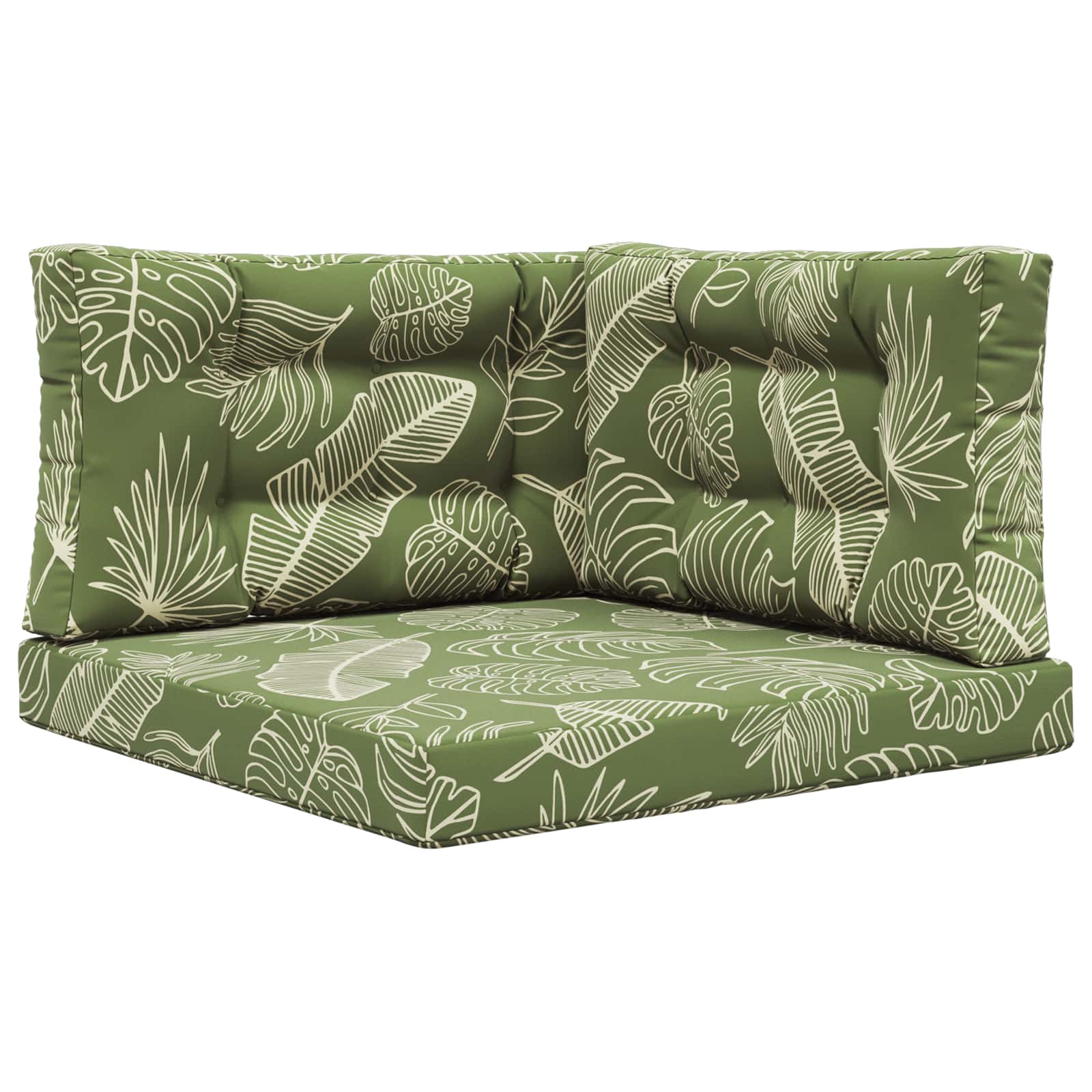 Buiten bankkussen 3 pcs Bladontwerp Polyester image 2