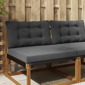 Venkovní polštář na pohovku Polyester Antracit 80 x 68,5 x 8 cm - obrázek 1
