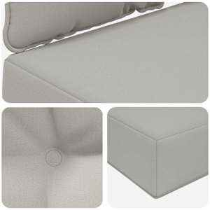 Venkovní polštář na pohovku Polyester Šedý 80 x 68,5 x 8 cm - obrázek 8