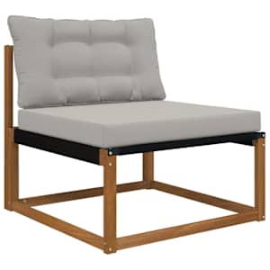 Venkovní polštář na pohovku Polyester Šedý 80 x 68,5 x 8 cm - obrázek 3