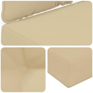 Venkovní polštář na pohovku Polyester Béžová 80 x 68,5 x 8 cm - obrázek 8